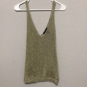 Gold shiny tank